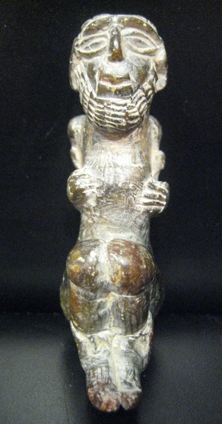 Elamite Diorite Amulet in the Form of a Bound Slave, 3500 BCE - 2500 BCE