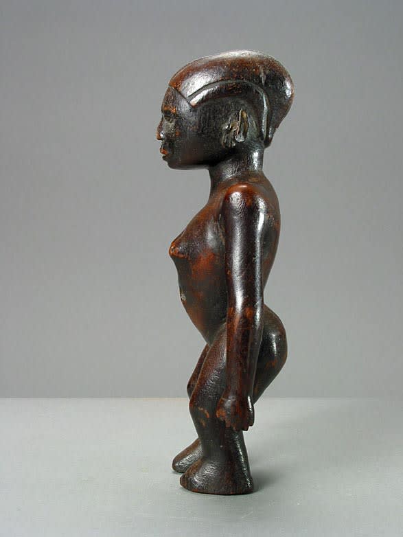 Sukuma Wooden Sculpture of a Standing Woman, 20th Century CE