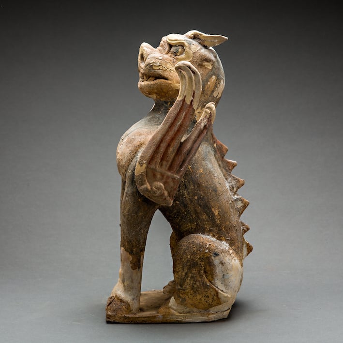 Tang Sculpture of a Spirit Guardian, 618 CE - 907 CE