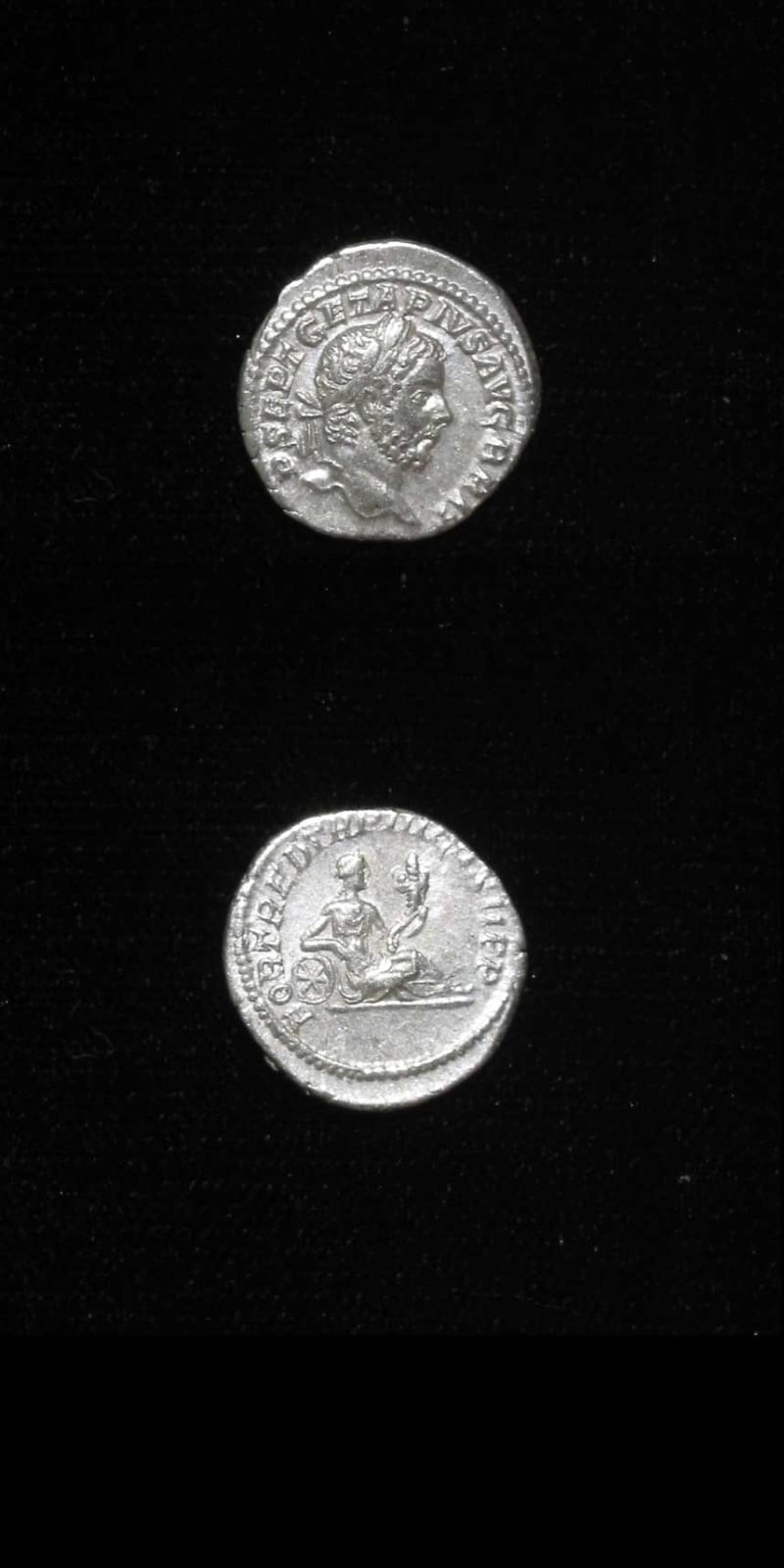 Silver Denarius of Emperor Geta, 209 CE - 212 CE