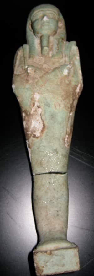 Faience Ushabti of the 26th Dynasty, 664 BCE - 525 BCE
