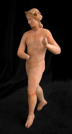 Greek Terracotta Lyre Player, 225 BCE - 175 CE