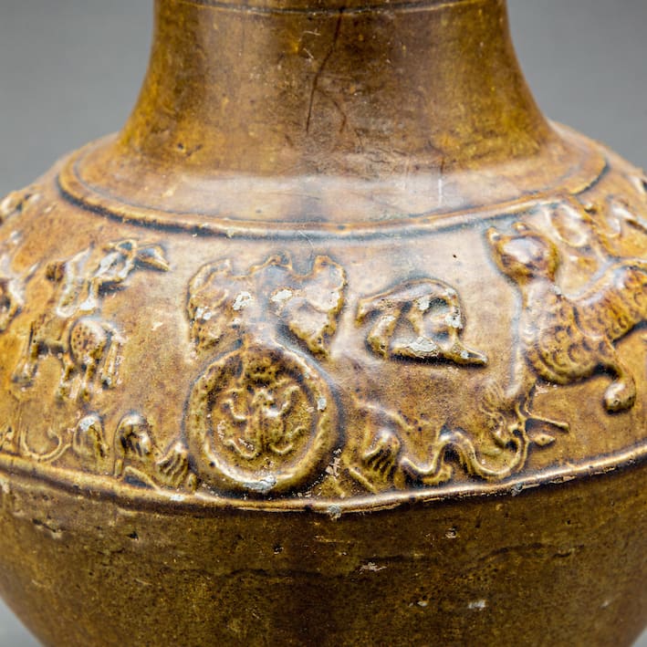 Lead-Glazed Terracotta Jar, 100 BCE - 8 CE