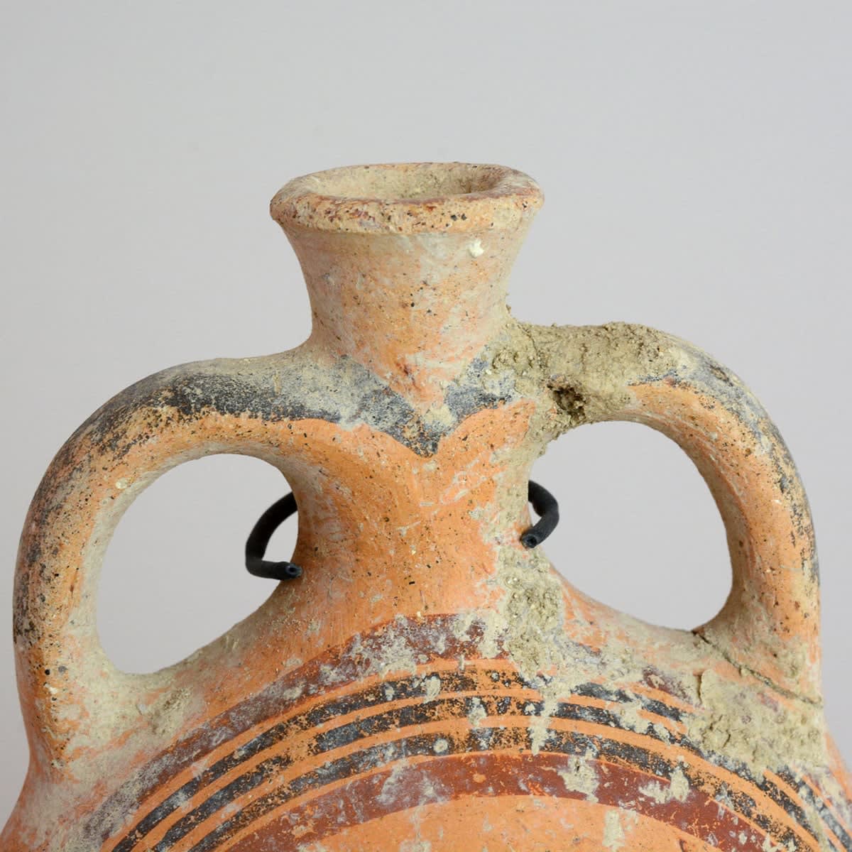 Late Bronze Age Terracotta Pilgrim's Flask, 1500 BCE - 1250 BCE