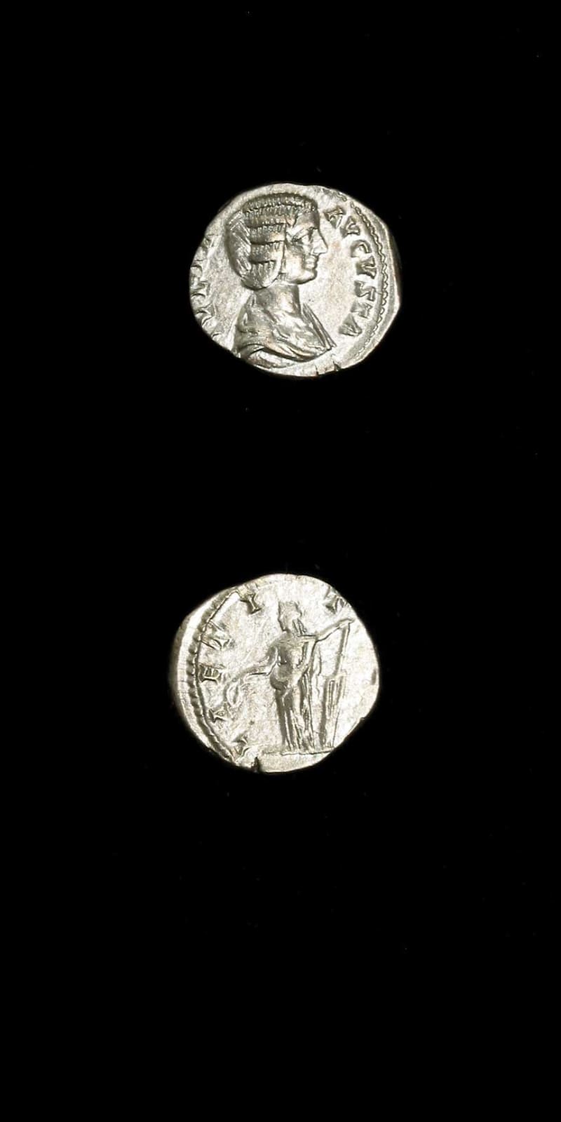 Silver Denarius of Empress Julia Domna, 196 CE - 211 CE