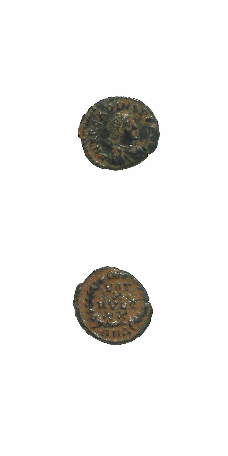 Bronze Coin of Emperor Arcadius, 383 CE - 408 CE