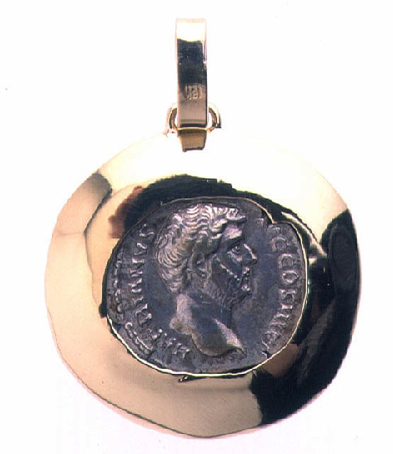 Silver Denarius of Roman Emperor Hadrian, 117 CE - 138 CE