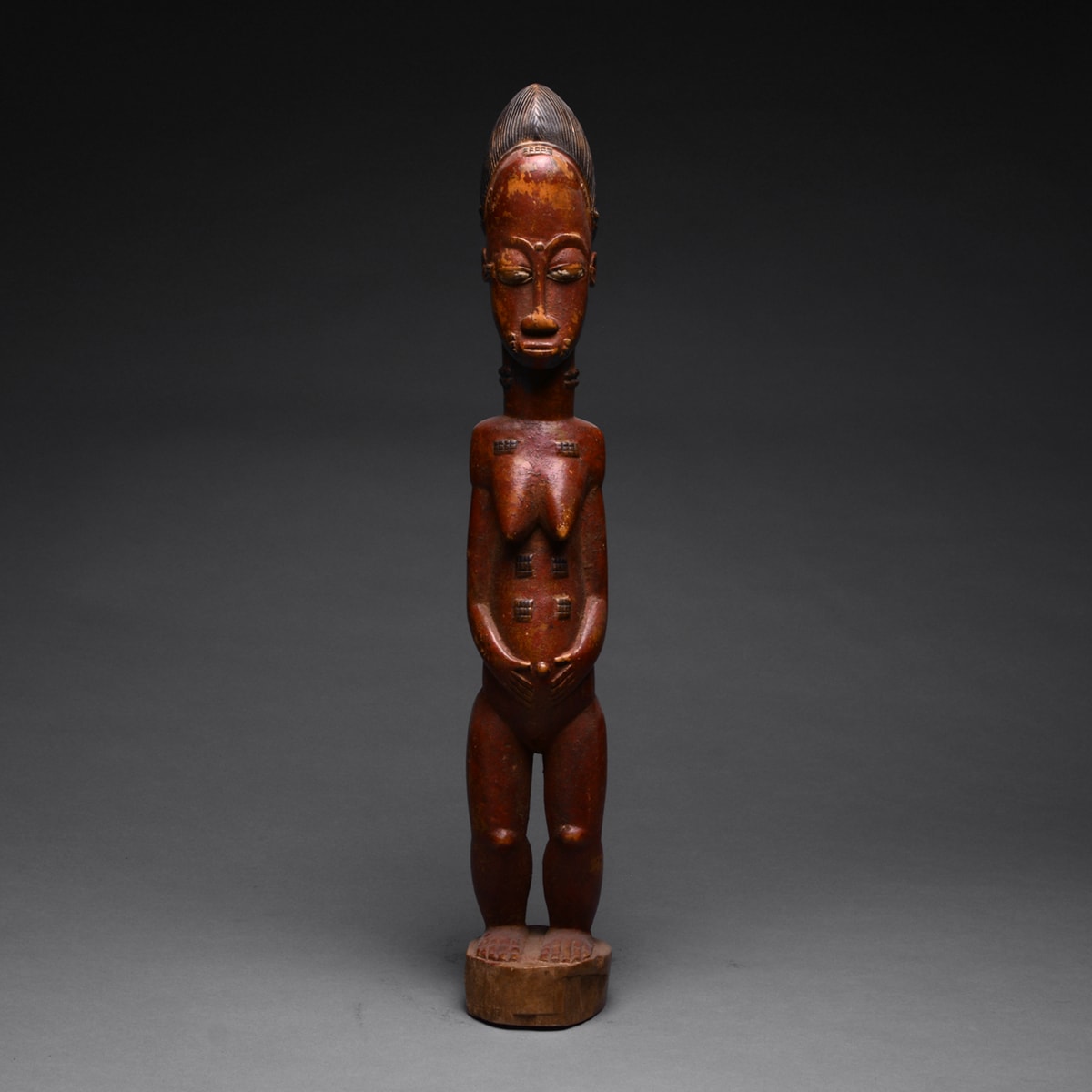 Baule Painted Wooden Blolo Bla Sculpture, 1920 CE - 1960 CE