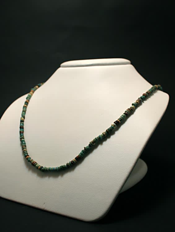 Egyptian Faience Bead Necklace, 1600 BCE - 1100 BCE
