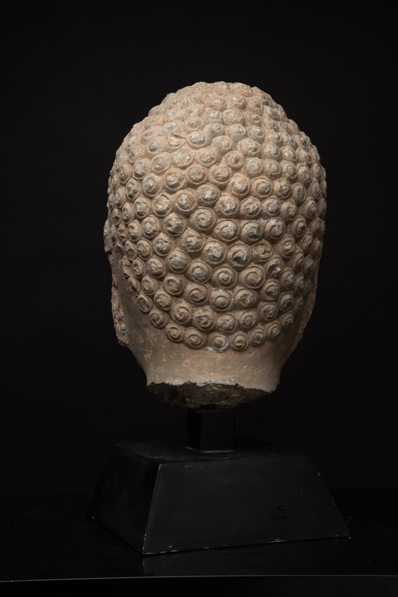 Sui Stone Head of a Buddha, 581 CE - 618 CE