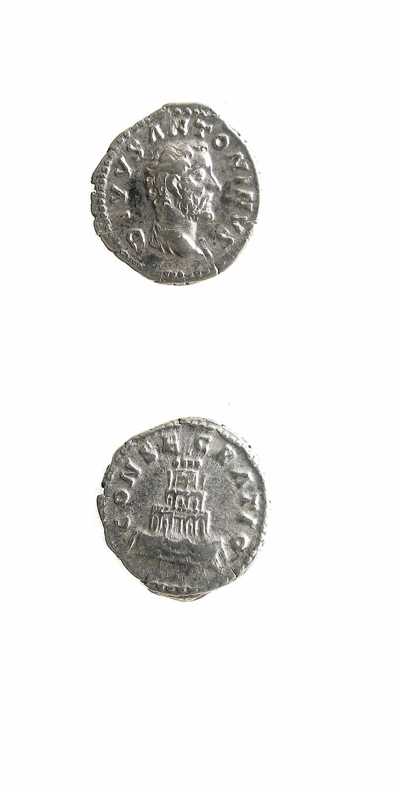 Silver Denarius of Emperor Antoninus Pius Issued Posthumously by Marcus Aurelius and Lucius Verus, 161 CE
