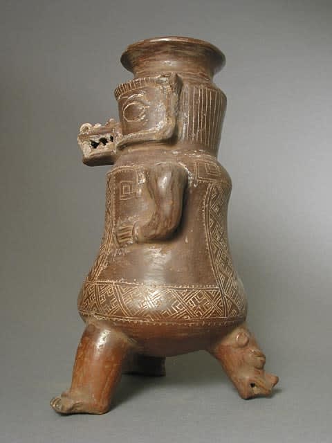 Guanacaste-Nicoya Vessel in the Form of a Saurian Deity, 1000 CE - 1350 CE