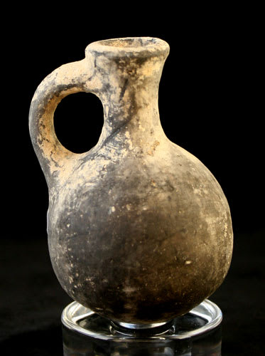 Iron Age Black Terracotta Jug, 900 BCE - 700 BCE