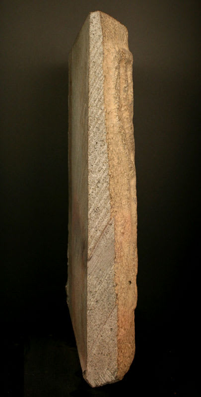Roman Period Basalt Fragment from a Synagogue Column Depicting a Menorah, 100 CE - 400 CE