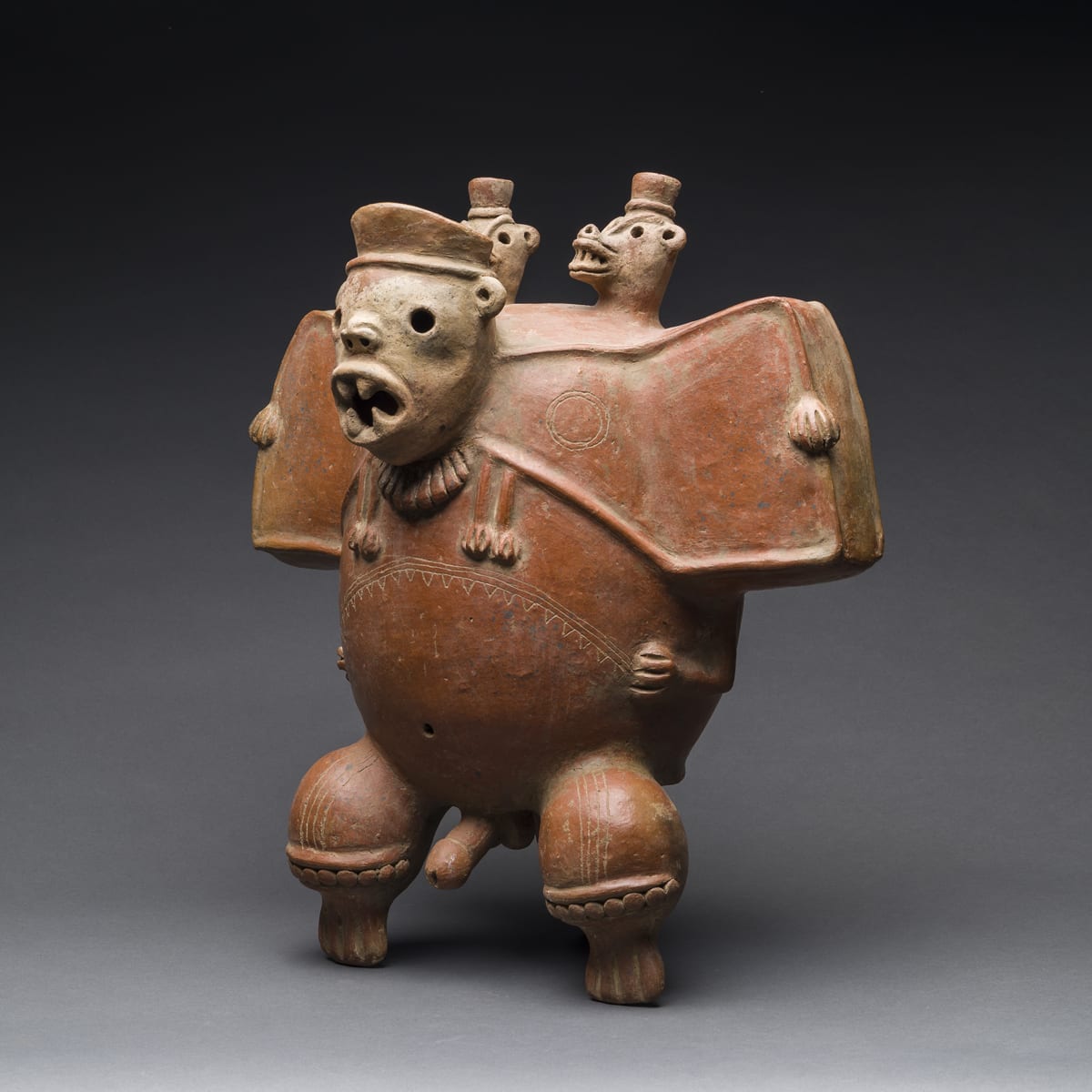 Zoomorphic Effigy Vessel, 100 CE - 500 CE