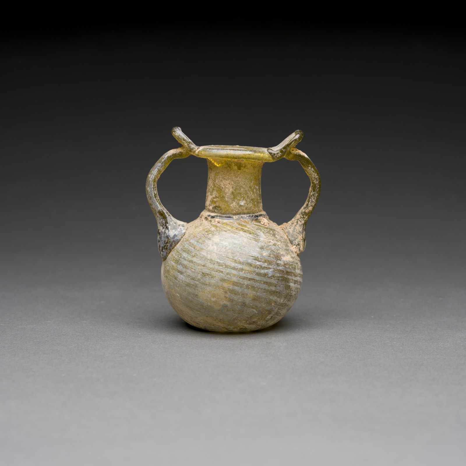 Late Roman Honey Glass Sprinkler, 300 CE - 400 CE