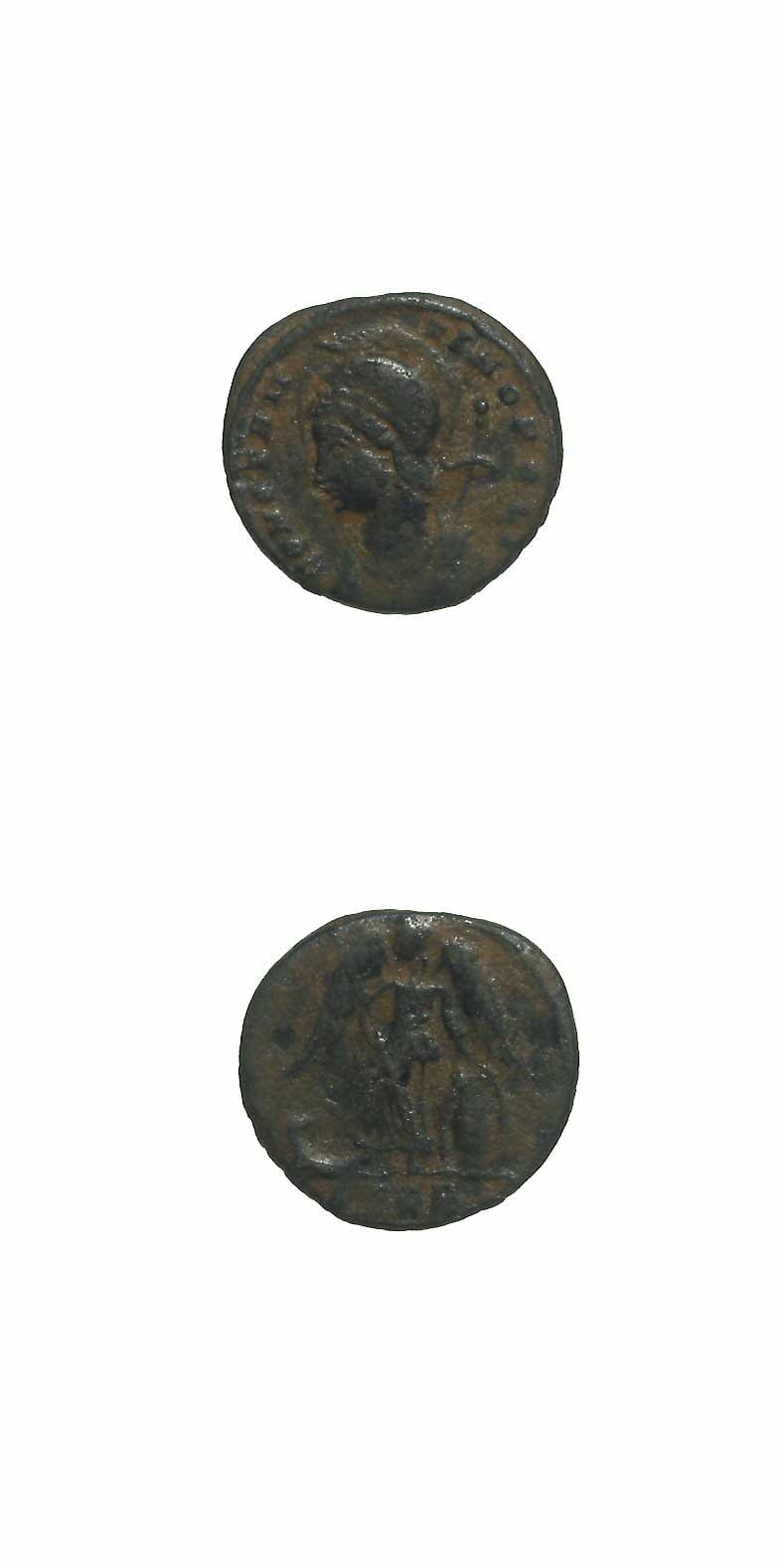 Bronze Coin Commemorating Constantinople Issued Anonymously During the Reign of Constantine I, 330 CE - 346 CE