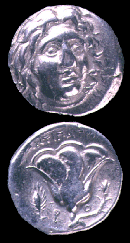Silver Stater of Rhodes, 400 BCE - 300 CE