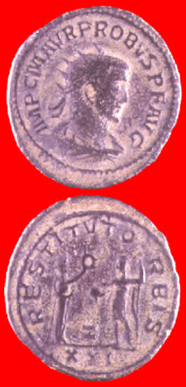 Bronze Antoninianus of Emperor Probus, 276 CE - 282 CE