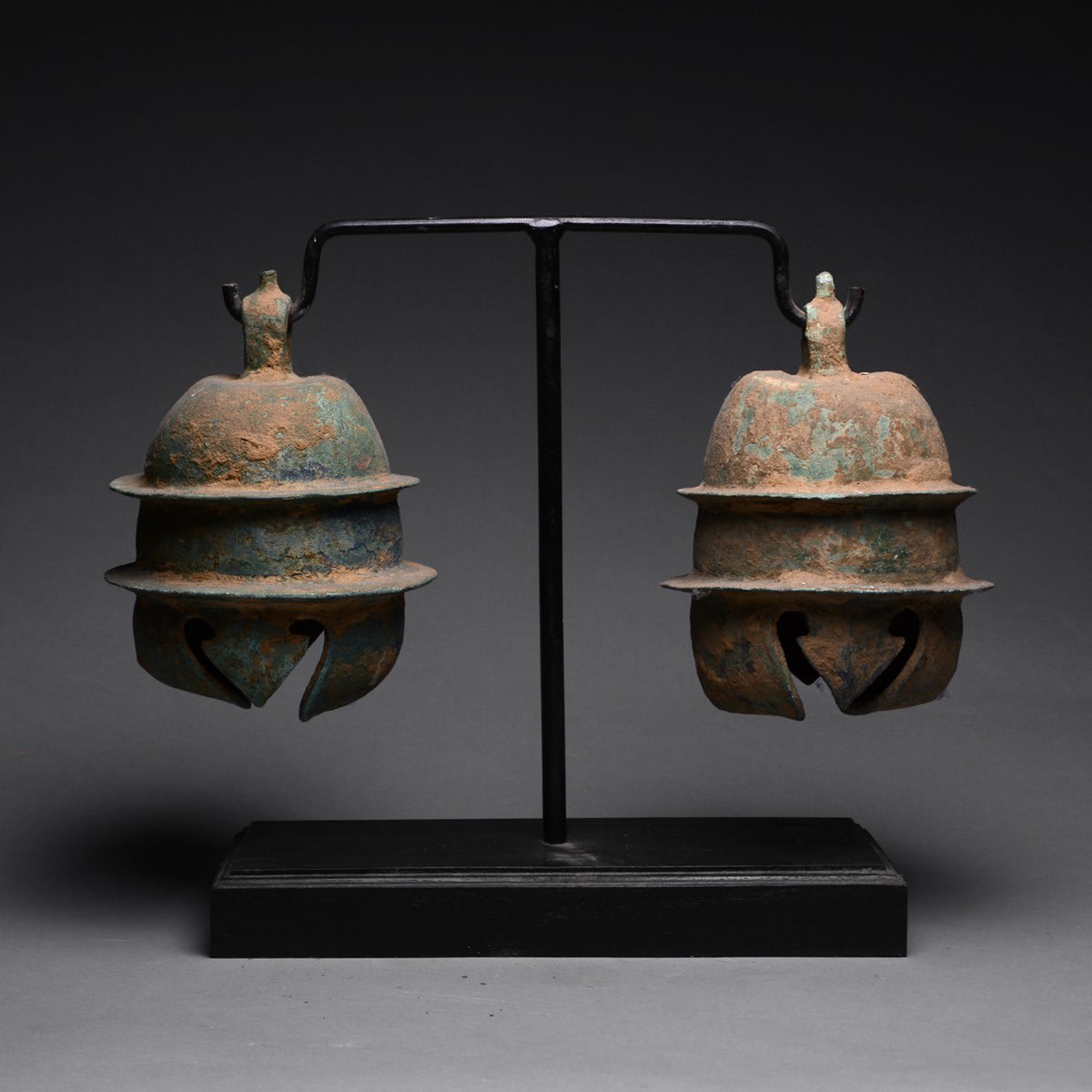 Khmer Bronze Elephant Bells, 12th Century CE - 13th Century CE