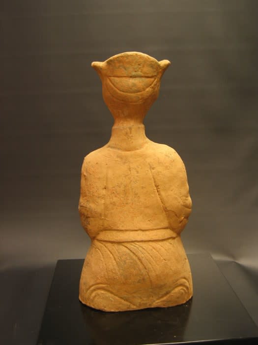 Han Dynasty Painted Pottery 'Sichuan' Flute Player, 202 BCE - 220 CE