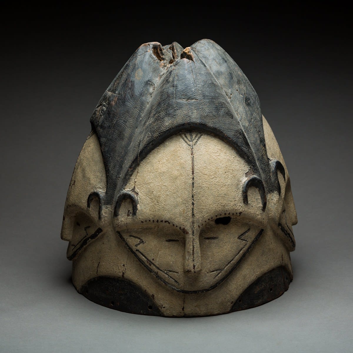 Fang Wooden Polychrome Ngontang Helmet Mask, 1910 CE - 1930 CE