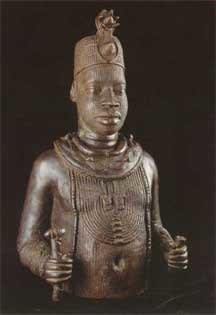 Ife Style Bronze Bust of a Nobleman, 19th Century CE - 20th Century CE