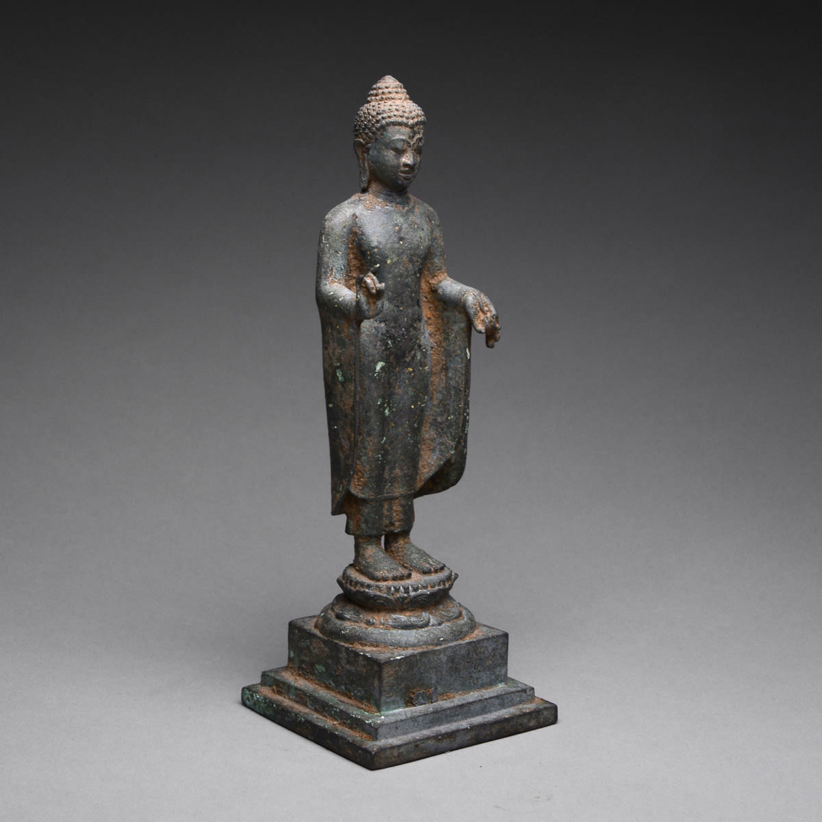 Bronze Buddha Figure, 900 CE - 1250 CE