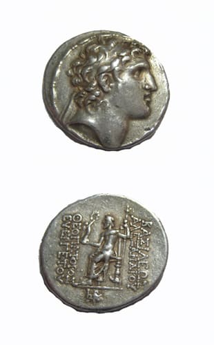 Seleucid Silver Tetradrachm of King Alexander I (Balas), 150 BCE - 145 BCE