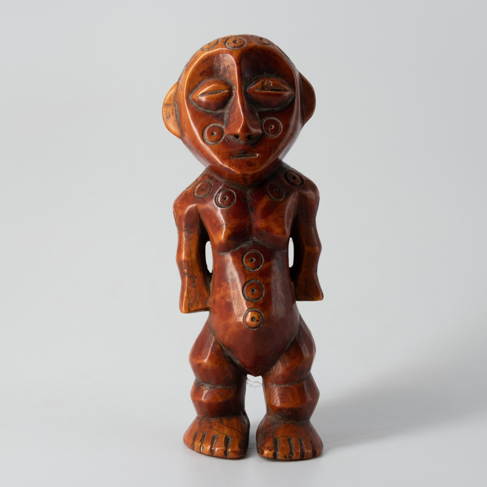 Lega Bone Sculpture of a Female , 18th-19th Century CE