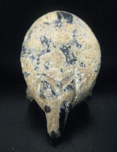 Egyptian Blue Glass Zoomorphic Figure, 300 BCE - 100 BCE