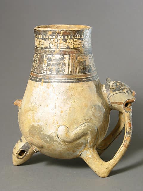 Guanacaste-Nicoya Jaguar Effigy Vessel, 1200 CE - 1400 CE