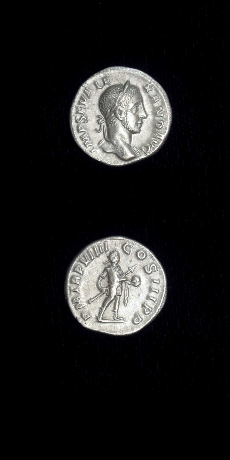 Silver Denarius of Emperor Severus Alexander, 228 CE - 231 CE