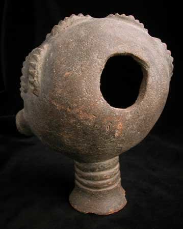 Akan Terracotta Funerary Head, 16th Century CE - 18th Century CE