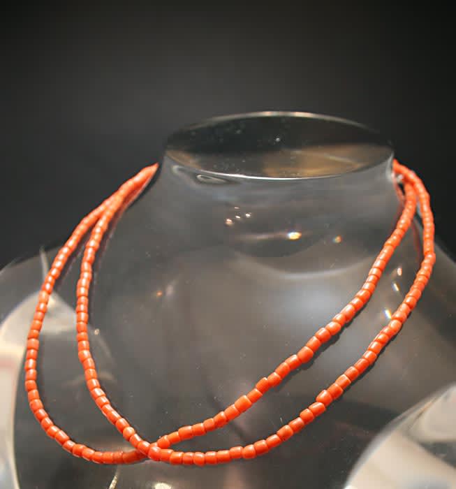 Coral Bead Necklace, 1800 CE - 1900 CE