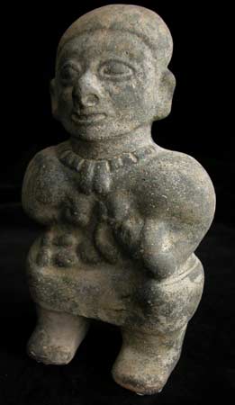 La Tolita Sculpture of a Woman and Child, 400 BCE - 400 CE