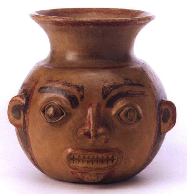 Terracotta Trophy Head, 800 CE - 1500 CE