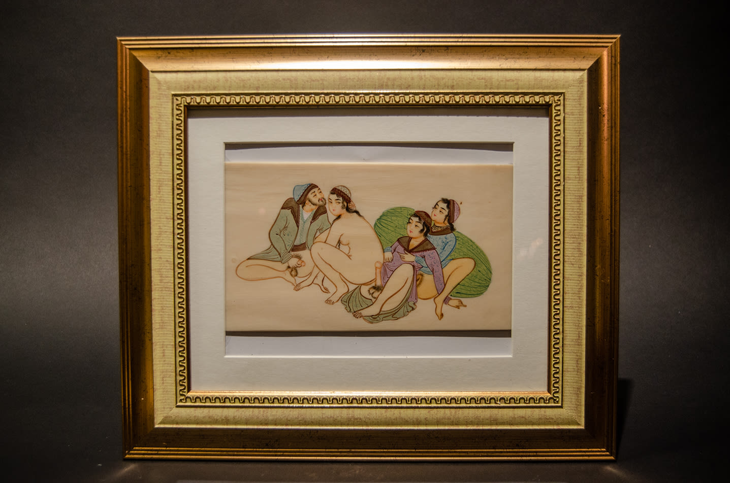 122 - Late Mughal Empire Erotic Manuscript / Painting Inspired by the Kama Sutra, 18th Century CE - 19th Century CE