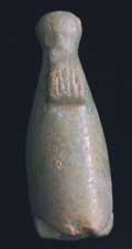 New Kingdom Faience Hedjet Crown Amulet, 1600 BCE - 600 BCE