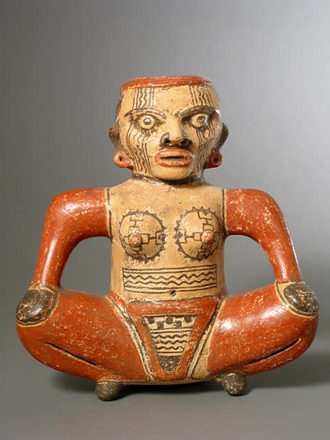 Squatting Female Vessel, 1 CE - 500 CE