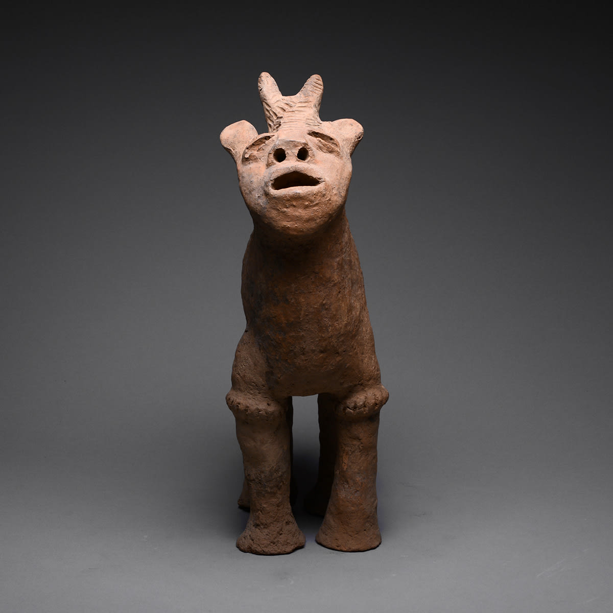 African Art / Dakakari Terracotta Sculpture of a Goat, 1500 CE - 1800 CE