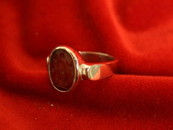 Roman Carnelian Intaglio Depicting Fortuna, 100 CE - 300 CE