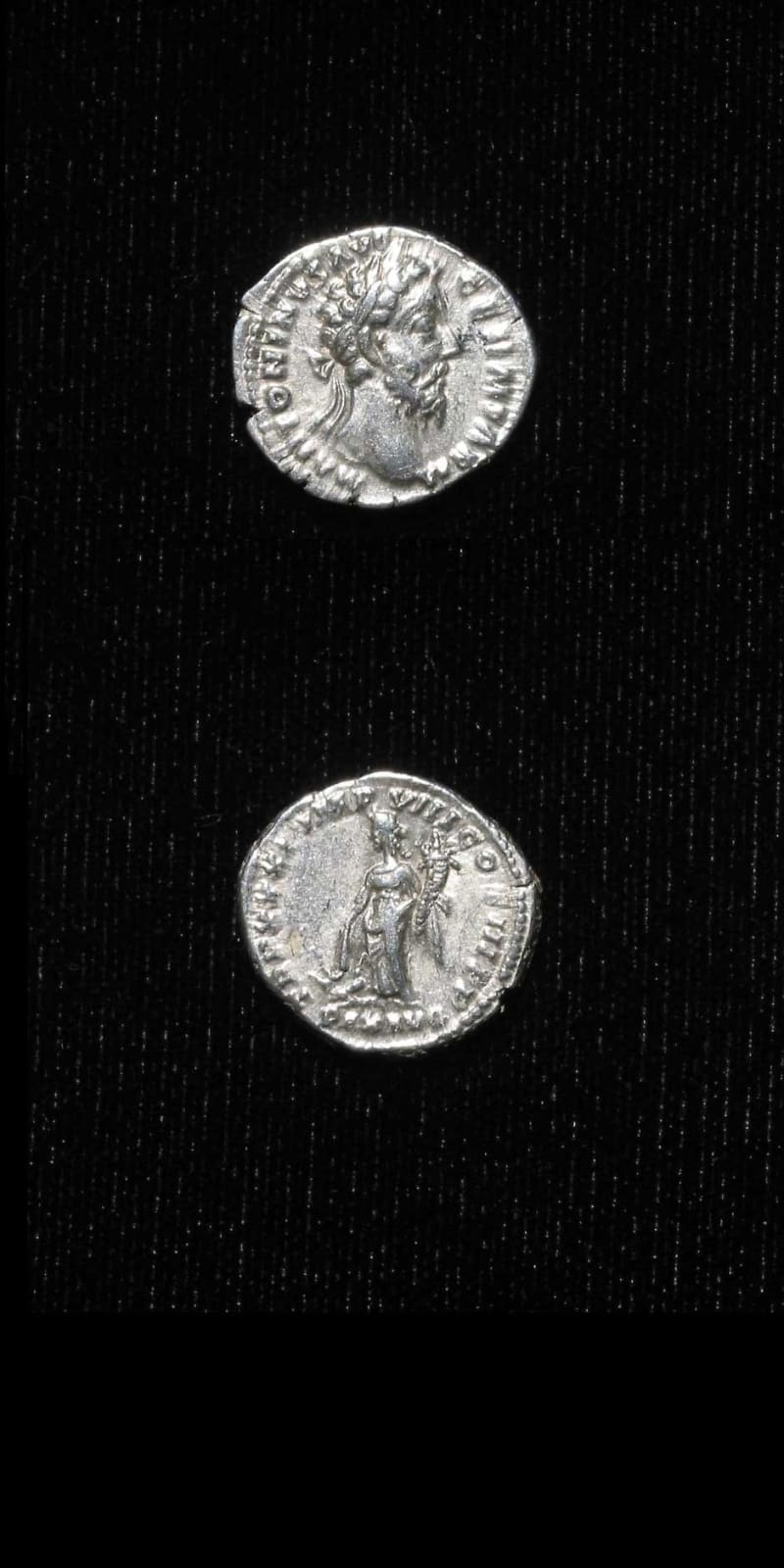 Silver Denarius of Emperor Marcus Aurelius, 176 CE - 180 CE