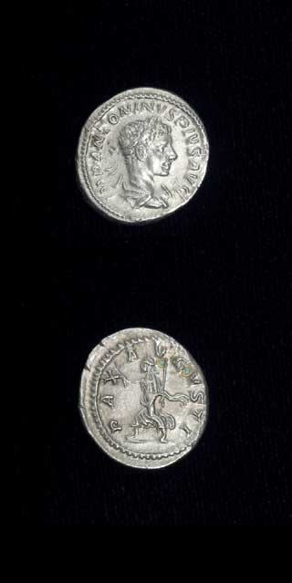 Silver Denarius of Emperor Elagabalus, 220 CE - 222 CE