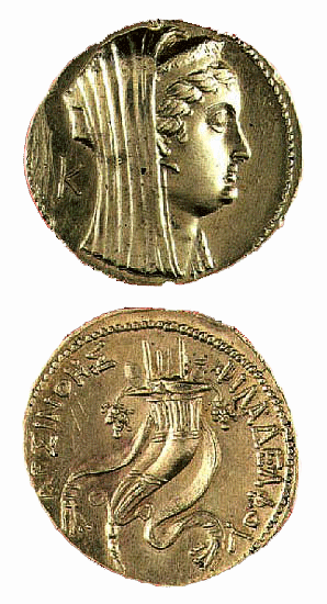 Gold Octadrachm Minted Under Ptolemy II, 285 BCE - 246 CE