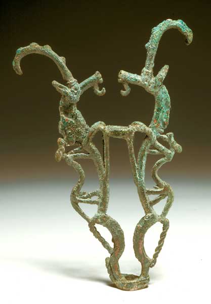 Luristan Bronze Sculpture Depicting Two Gazelles, 900 BCE - 600 BCE