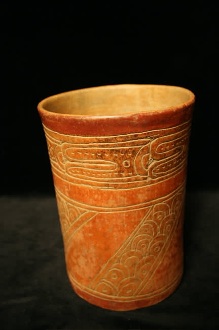 Mayan Cylindrical Vessel, 200 CE - 600 CE