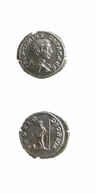 Silver Denarius of Geta Struck While Caesar, 202 CE - 209 CE