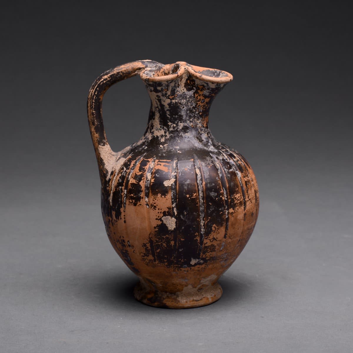 Greek Trefoil-Lipped Oinochoe, 600 BCE - 400 CE
