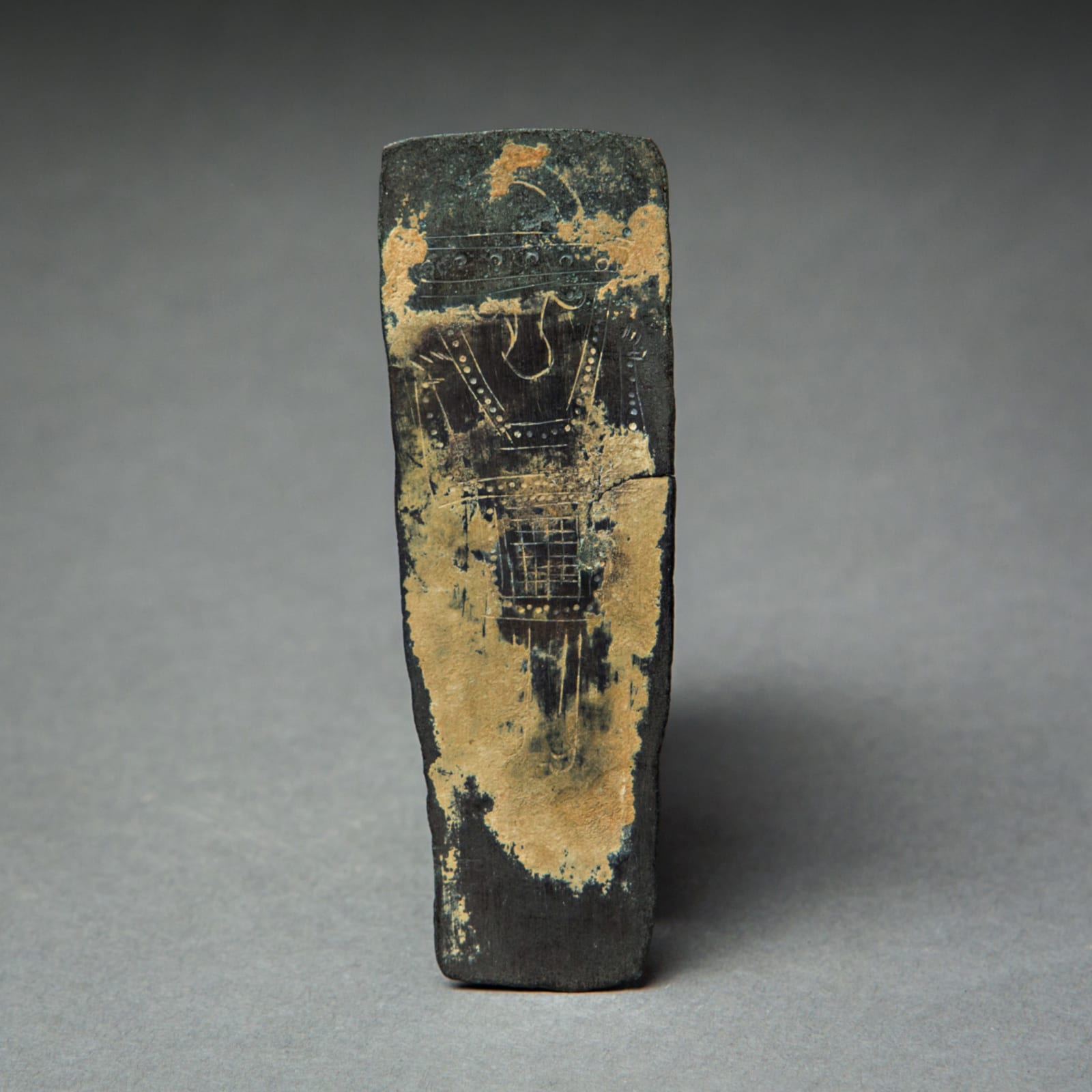 Elamite Bronze Plaque with an Inscribed Figure, 900 BCE - 700 BCE